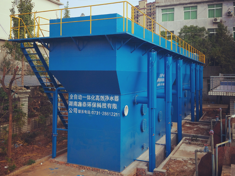 江西省上栗縣城區應急供水日處理8000m3一體化凈水設備